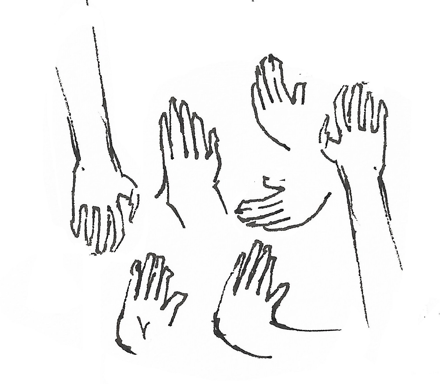 Drawing of hands